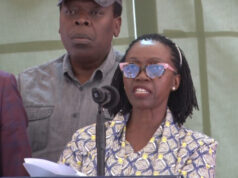 Azimio leader Martha Karua addresses journalists ahead of this weeks planned ' Maandamano' protests