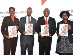 (Left to Right): Equity Group Board Sustainability Committee Chairperson, Dr. Helen Gichohi, Equity Group Chairman Professor Isaac Macharia, Equity Group Managing Director and CEO, Dr. James Mwangi and Adema Sangale, Equity Kenya Board member during the 2022 Equity Sustainability Report launch. Equity Group has unveiled its Sustainability Report for the year 2022, themed "Growing Together in Trust." This landmark report positions Equity as a key driver and leader in sustainability, demonstrating the Group’s commitment to socio-economic and environmental transformation across Africa.