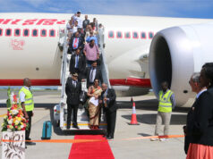 Tourists from India arrive in Kenya